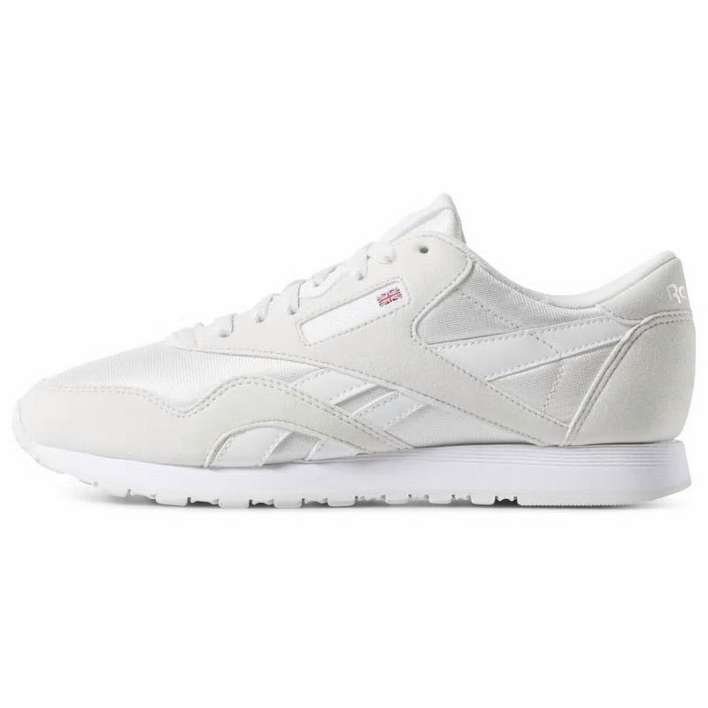 Tenisi Reebok Classic Nylon Color Barbati Albi/Gri Romania VY1275WM